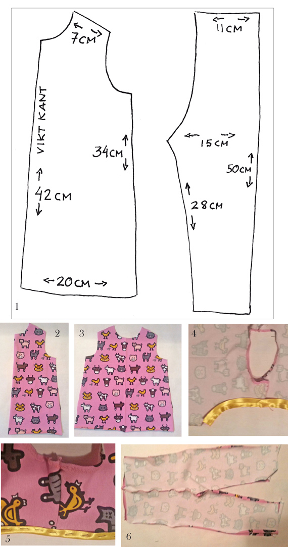 klänning och tights