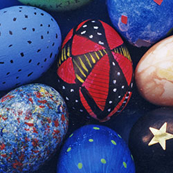 målade ägg
